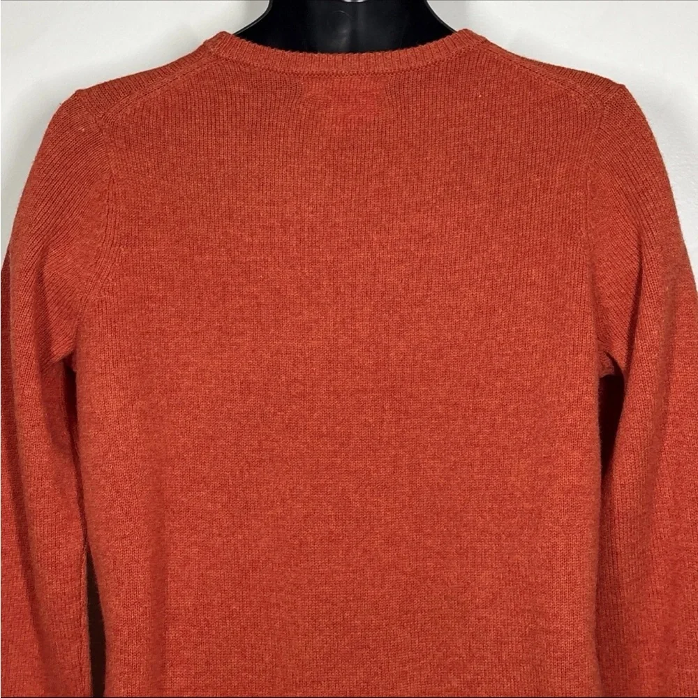 Woolovers Mens M Wool Jumper Sweater Garnet red Crew Neck lambswool